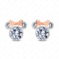 gemstar jewellery zirconia sterling silver earrings for girls' jewelry logo