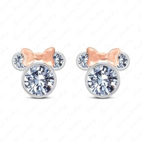 img 1 attached to Gemstar Jewellery Zirconia Sterling Silver Earrings for Girls' Jewelry