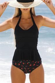 img 3 attached to Холтер Scoop Cherry Control Tankini