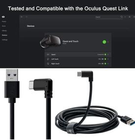 img 2 attached to 🔌 Высокоскоростной USB-C кабель 10 футов для Oculus Quest Link: Быстрая передача данных и зарядка, совместим с игровыми компьютерами