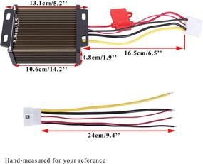 img 2 attached to 🔌 Pro Chaser DC-DC Voltage Reducer Regulator for Golf Carts, RVs, and Solar Panels - Converts 48V and 36V Voltages to 12V for Headlights, Taillights, Radios (20A, 240W)