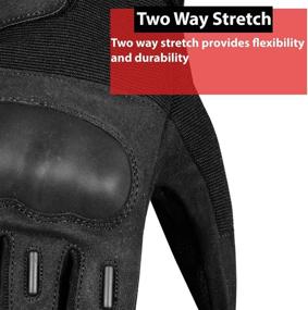 img 3 attached to 🧤 Jackets4bikes Men's Hard Knuckle Tactical Military Gloves - Iconic Touchscreen Protected for Combat, Hunting, Motorcycling, and Outdoor Activities