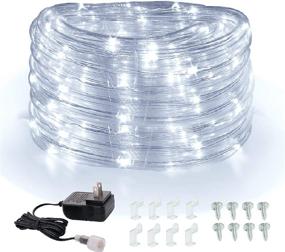 img 4 attached to 🌞 Outdoor Daylight White Rope Lights - Areful 12v Mini Low Voltage Strip Lights, 16ft LED Tube Lighting, Connectable and Waterproof for Patio Garden Lawn Party Bedroom Kitchen