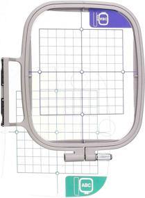 img 2 attached to 🧵 High-Quality 4x4 Inch Embroidery Hoop with Placement Grids - Compatible with Brother PE-700, PE700II, PE-750D, PE-770, PE-780D, PE 800, Innovis 1000, Innovis 1200, Innovis 1250D, PC-6500, PC-8200, PC-8500 & Babylock Ellure