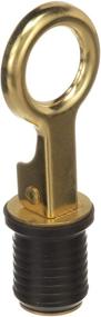 img 3 attached to 🚿 Attwood 7524A7 Snap-Handle Drain Plug: Secure and Easy 1-Inch Drain Solution with Brass Handle and Rubber Plug