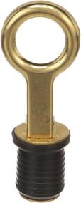 img 2 attached to 🚿 Attwood 7524A7 Snap-Handle Drain Plug: Secure and Easy 1-Inch Drain Solution with Brass Handle and Rubber Plug