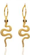 snake earrings women statement designer logo