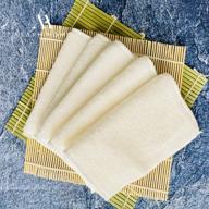 asaph home bamboo dishcloths & kitchen cloths: enhanced scrubbing power & sponge replacement for face washing logo