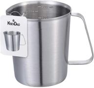 📏 ksendalo stainless steel 2-cup measuring pitcher with handle and markings, 16 oz (0.5l) logo