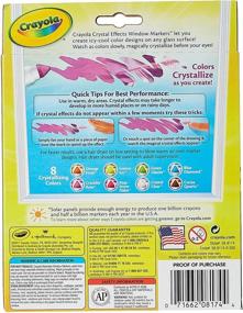 img 3 attached to 🖍️ Washable Crystal Effects Window Markers by Crayola, 8 Count