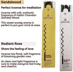 img 1 attached to 🌿 Premium Natural Incense Sticks Variety Pack – 4 Scents, 48 Sticks – Charcoal-Free, Made from Upcycled Flowers – White Sage, Frankincense, Rose & Sandalwood