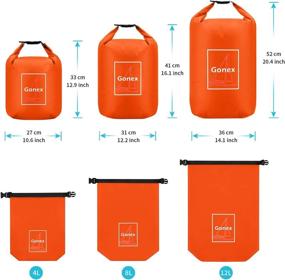 img 3 attached to 🌊 Gonex Floating Waterproof Dry Bag 3-Pack: Ultimate Storage Solution for Water Sports with Phone Pouch & Shoulder Strap