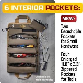 img 3 attached to 🛠️ The Ryker Bag: The Ultimate Small Tools Organizer - Roll Up Tool Bag for Efficient Organization