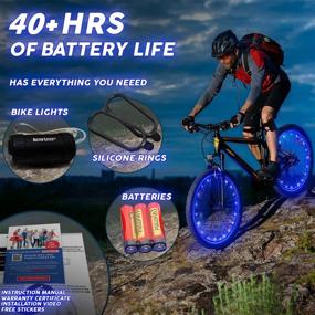 img 1 attached to 🚴 Activ Life LED Bike Wheel Lights: Bright, Visible & Stylish for Ultimate Safety (1 Tire Pack) with Batteries Included