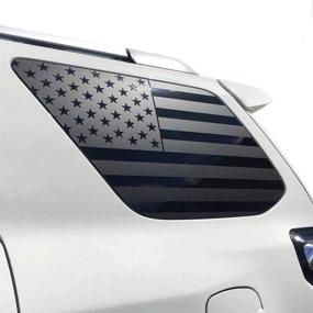 img 4 attached to High-Quality XPLORE OFFROAD-4Runner Precut Distressed American Flag Window Decals for Enhanced Style - Both Sides | 5th Gen (2010-2020)