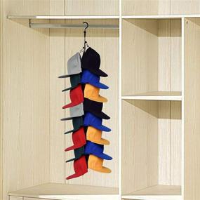 img 1 attached to 🧢 YYST Closet Hanging Cap Keeper: Organize and Store Your Hats with Ease