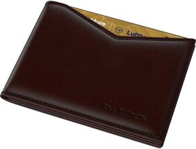 img 4 attached to DARDON Entirely Leather Blocker Calfskin Men's Accessories