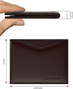img 3 attached to DARDON Entirely Leather Blocker Calfskin Men's Accessories
