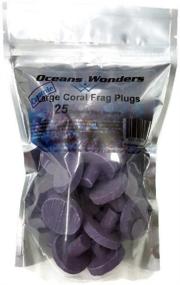 img 3 attached to 🌊 Coral Frag Plugs 25 Pack - Beautiful Ceramic Coralline Purple by Oceans Wonders