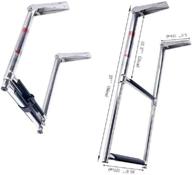 premium quality 2 step 🔝 stainless steel telescoping boat ladder by amarine-made логотип