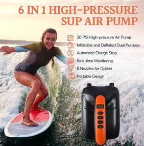 img 3 attached to 💨 Efficient SUP Electric Pump for Paddle Boards, Inflatable Tents, Boats, and Pool - DONGYAN SUP Air Pump