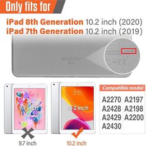 img 3 attached to 📱 BRAECNstock iPad 10.2 Case Kids Case for iPad 9th/8th/7th Generation 2021/2020/2019 with Screen Protector - Shockproof, Rotating Kickstand, Hand Strap, Shoulder Strap - iPad 9/8/7 Gen