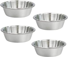 img 4 attached to Durable Stainless Steel Ramekins for Mess-Free Condiment and Dressing Dipping