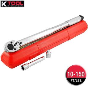 img 3 attached to 🔧 K Tool International 1/2-Inch Drive Click Torque Wrench, 10-150 ft/lbs. Capacity, 18-Inch Long Ratchet Style, Strong and Durable, Clear Measurement Readings; KTI72101