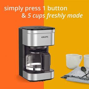 img 3 attached to KRUPS Simply Brew Compact Filter Drip Coffee Maker, 5-Cup, Silver: The Perfect Small-Sized Coffee Machine for Your Home