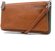 👜 женское средство rfid от skechers: стильная коричневая сумка и кошелек в комбинированном стиле для перевозки через плечо логотип