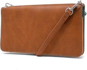 img 2 attached to 👜 Skechers Women's RFID Crossbody: Stylish Brown Handbag & Wallet Combo in Crossbody Bags