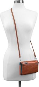 img 1 attached to 👜 Skechers Women's RFID Crossbody: Stylish Brown Handbag & Wallet Combo in Crossbody Bags