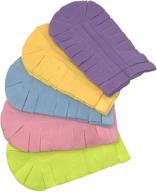 🌈 xanitize reusable fleece refills for swiffer hand duster - dry dusting wipes - 5-pack rainbow (pastel) logo