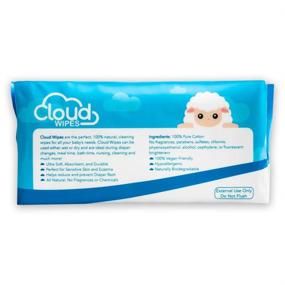 img 2 attached to Блэккфдефтццшм щаизгдд Qошт Cotton Baby Wipes - Soft & Gentle Unscented Cloth Tissue, Ideal for Sensitive Skin - 2-Pack, 200 Count
