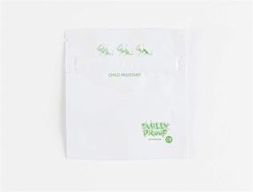 img 2 attached to 🔒 SMELLY PROOF - Childproof Reusable Storage Bags - No-Odor White Bags - Made in USA (Small 4"x6" - 5 Pack, White)