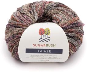 img 3 attached to 🧶 Шербет пряжа Sugar Bush Glaze толстый вес: яркие цвета и роскошная текстура