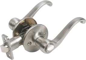 img 4 attached to 🚪 Enhance Privacy and Elegance with Design House 781823 Scroll Satin Nickel Door Lever, Single