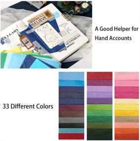 img 2 attached to 330 Sheets Craft Tissue Paper, A4 Size, 33 Mixed Colors, Gift Wrapping Paper, Crepe Paper Art Tissue for DIY Gift Boxes, Fillers, Decoration for Weddings and Parties, Extra Small Scissors for Crafts.