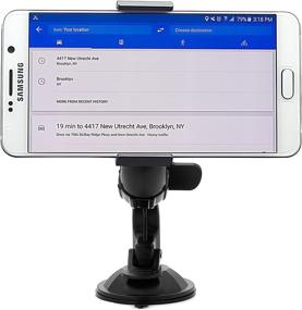 img 4 attached to Budget-friendly 360 Rotating Car Windshield Mount Holder: iPhone, Galaxy, Smartphones & more!