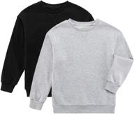 unacoo unisex crewneck pullover sweatshirts: trendy boys' fashion hoodies & sweatshirts logo