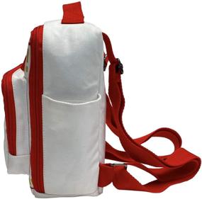 img 2 attached to 🎒 Nissin Cup Noodles Backpack - Stylish White Design for convenient carrying