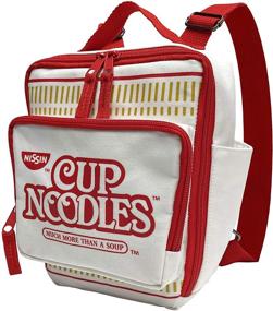 img 3 attached to 🎒 Nissin Cup Noodles Backpack - Stylish White Design for convenient carrying