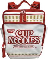 🎒 nissin cup noodles backpack - stylish white design for convenient carrying logo