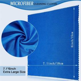 img 3 attached to 🧽 Frienda 100 Pieces Microfiber Cleaning Cloths: Premium Screen Cleaning for Smart Phones, Laptops, Tablets, Lens, TV & More