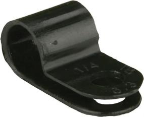 img 1 attached to 🔌 Enhance Visibility with Bay BCC14 1/4-Inch Black Cable Clamp (100-Pack)