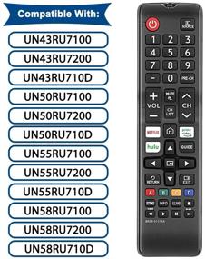 img 3 attached to Пульт ДУ замены Gvirtue BN59-01315A BN59-01315D для телевизоров Samsung Smart 4K Ultra UHD Curved Series 8/7/6.