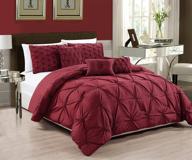 😍 experience luxurious comfort with rt designers collection cosmo 6-piece comforter set - queen size, burgundy logo