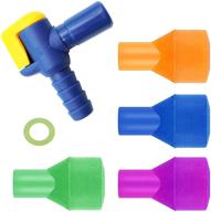 💧 4-pack of jmteea hydration pack bite valve replacement mouthpieces for water backpacks, bladders, and most brands - includes shutoff valve and tube o-ring logo