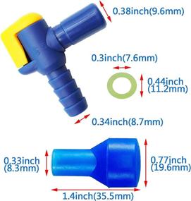img 3 attached to 💧 4-Pack of JMTEEA Hydration Pack Bite Valve Replacement Mouthpieces for Water Backpacks, Bladders, and Most Brands - Includes Shutoff Valve and Tube O-Ring