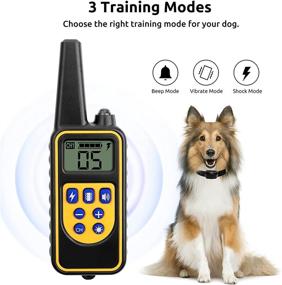 img 3 attached to 🐕 FIXTOR Dog Training Collar with Remote - Waterproof, Rechargeable, 3 Training Modes - Up to 2600ft Range, Adjustable Shock Levels - Pet Training Set in Black